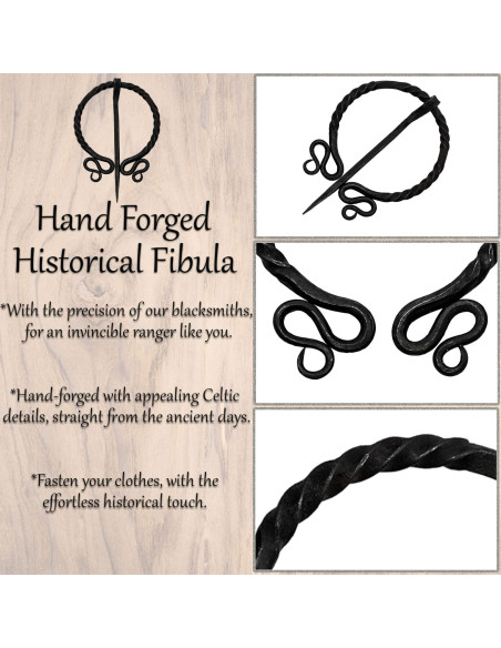 Elf historical fibula forged by hand...