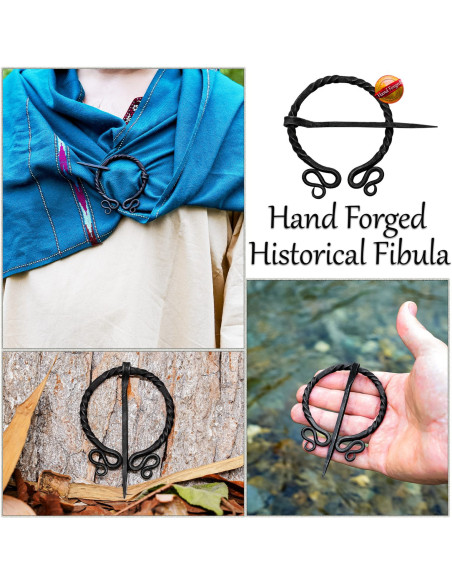 Elf historical fibula forged by hand...