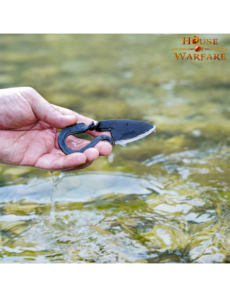 Medieval hand-forged iron knife (13.3...