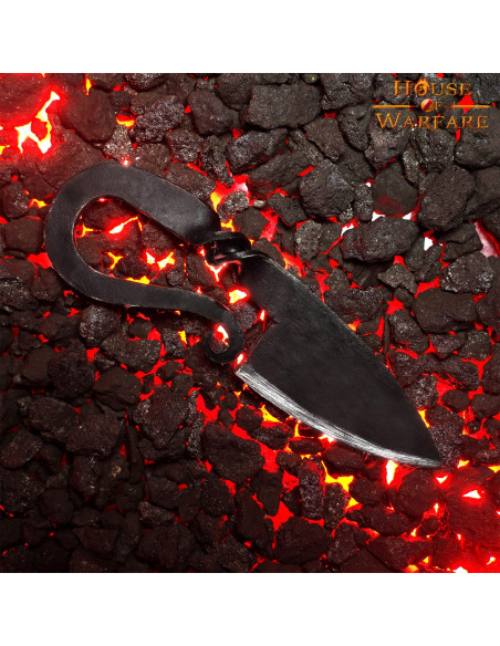 Medieval hand-forged iron knife (13.3...