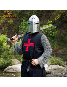 Conical SugarLoaf medieval helmet in steel, 14th century 2