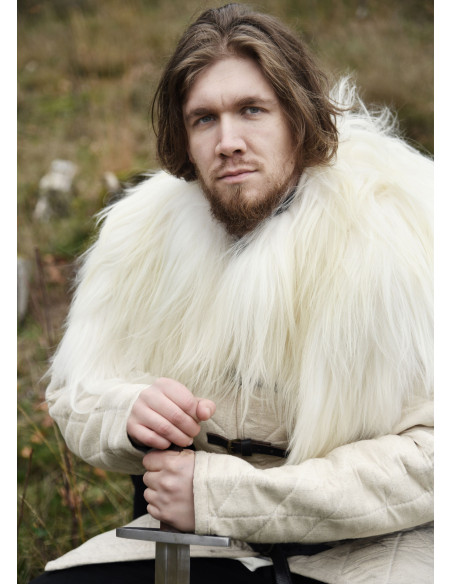 Nordic white sheep skin for shoulders Nordic white sheep skin for shoulders