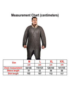 Medieval chain mail long sleeves, polished 2