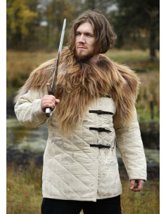 Nordic mottled sheepskin for shoulders