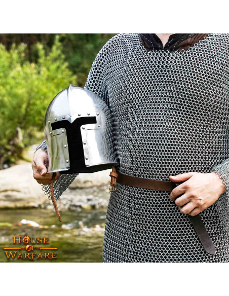 Italian barbute in steel, XV century Italian barbute in steel, XV century