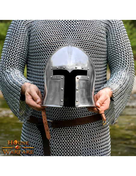 Italian barbute in steel, XV century Italian barbute in steel, XV century