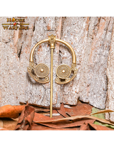 Celtic and Viking fibula in brass...