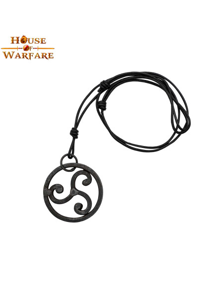 Hand forged Celtic Triskelion pendant