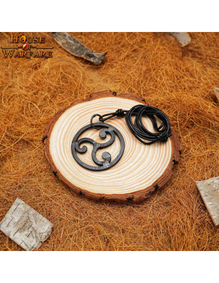 Hand forged Celtic Triskelion pendant