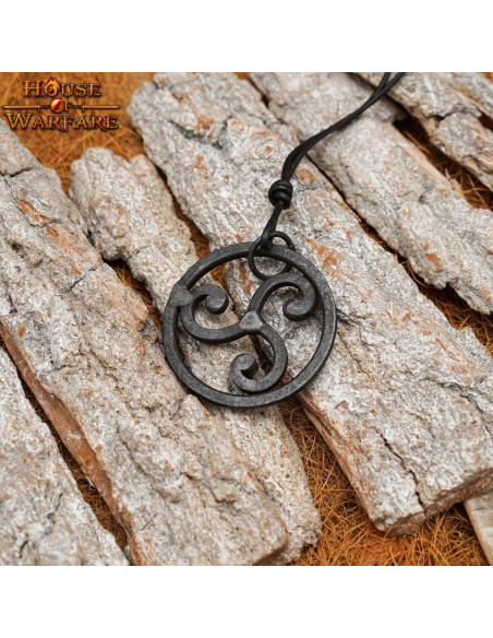 Hand forged Celtic Triskelion pendant