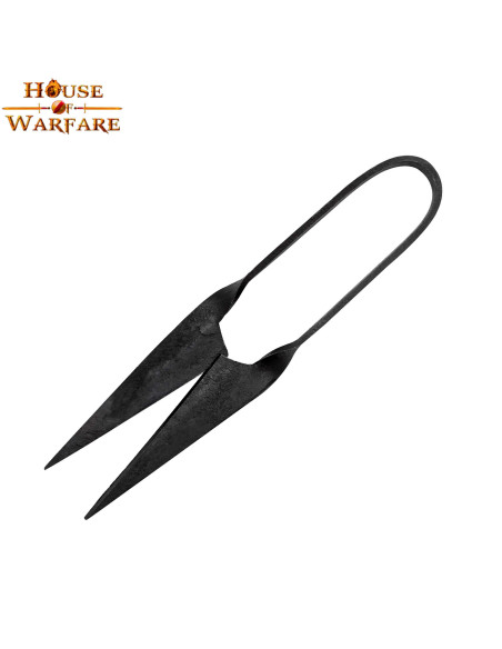 Hand-forged medieval scissors (14 cm.)