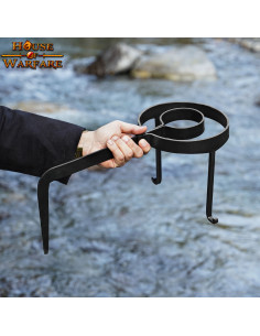Hand forged medieval kitchen tripod 2