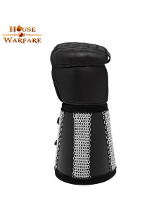 Fantasy gauntlet in chain mail and leather