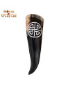 Viking drinking horn with Valknut