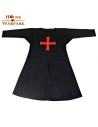 Black tunic of the knights of the crusades