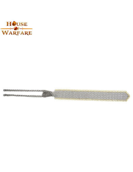Chainmail tie with brass and steel rings