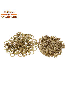 Set of round rings and chain mail rivets, caliber 17G
