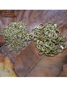 Set of round rings and chain mail rivets, caliber 17G 2