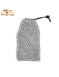 Medieval chainmail bag (15.2x10.1 cm.)