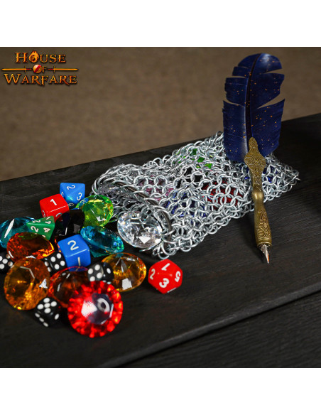 Medieval chainmail bag (15.2x10.1 cm.)