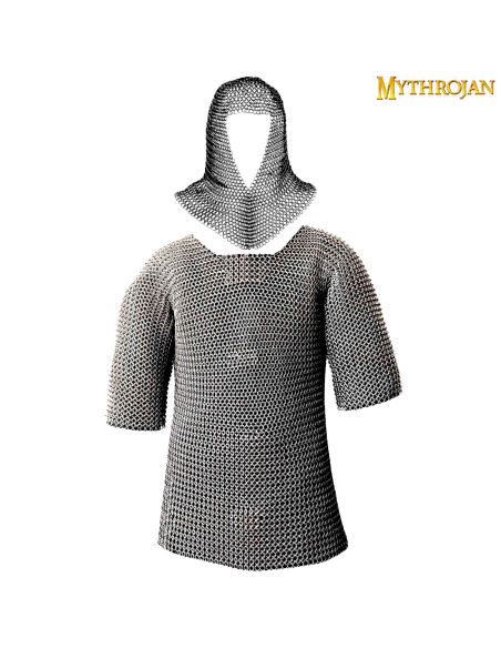 Chainmail set with polished zinc...