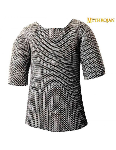 Chainmail set with polished zinc...