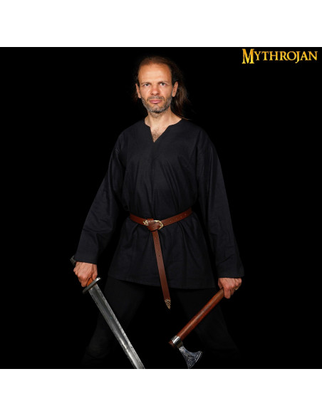 Medieval Raider tunic wide cut black...