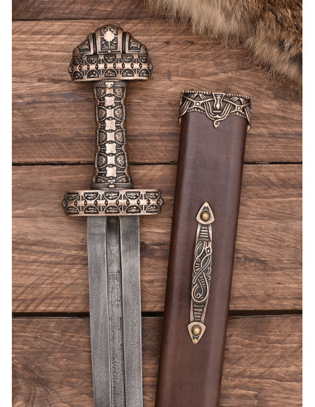 Viking sword Eigg island, bronze hilt...