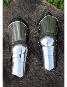 Protection Medieval legs in steel (15th century)