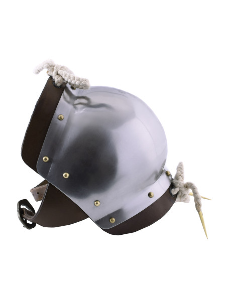 Medieval knee pads in steel, pair