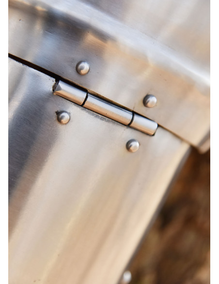 Medieval greaves with articulated...