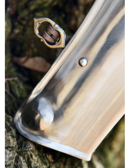 Medieval greaves with articulated...