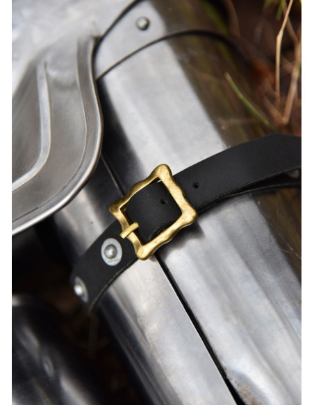 Medieval armor arm and steel pauldrons