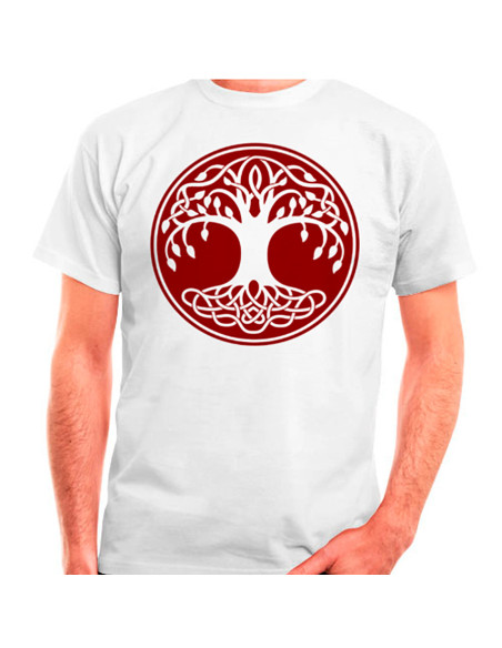 Celtic Tree of Life T-shirt in white,...