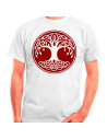 Celtic Tree of Life T-shirt in white, short sleeve