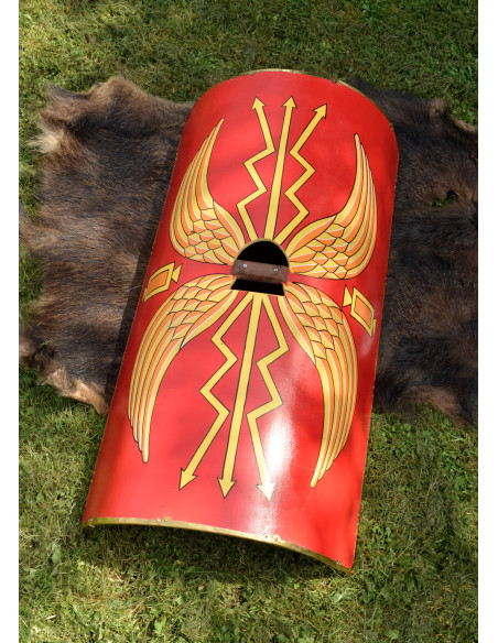Roman turtle shield - Umbo brass plated Roman turtle shield - Umbo brass plated