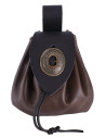 Large medieval bag for coins, metal closure