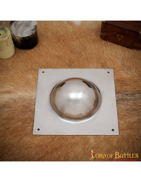 Umbo for Roman shields, silver finish...