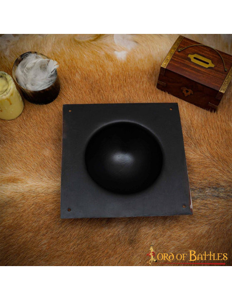 Umbo for Roman shields, silver finish...