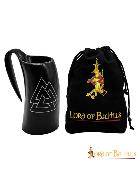 Viking Valknut beer mug in horn (600...
