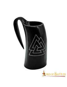 Viking Valknut beer mug in horn (600 ml.) 2