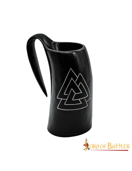 Viking Valknut beer mug in horn (600...