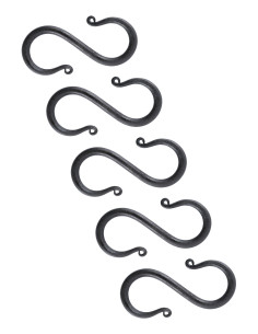 Set of 5 medieval S-shaped hooks