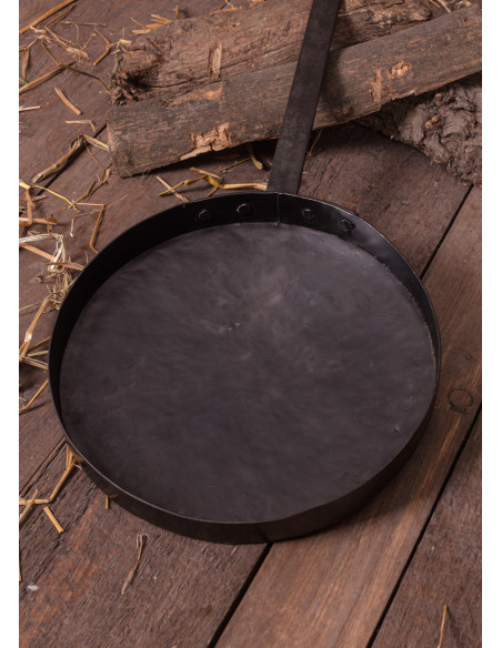 Long Handle Rustic Medieval Frying Pan
