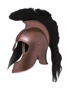 Aquila Trojan War helmet with crest