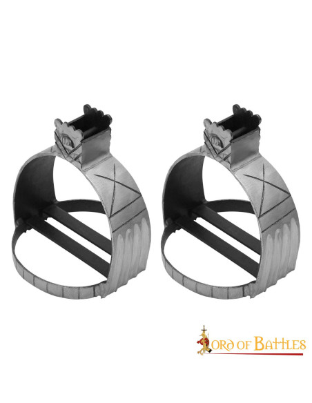Medieval stirrups in hand-forged...