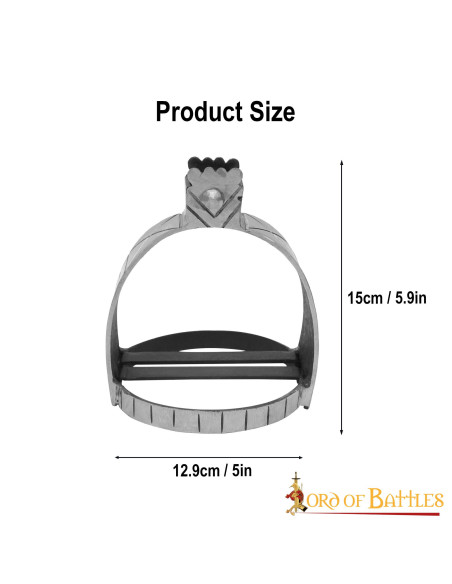 Medieval stirrups in hand-forged...