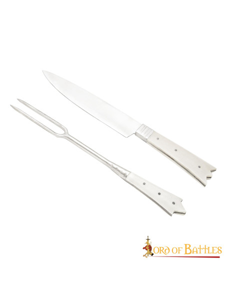 Knife and fork, medieval castle nobility