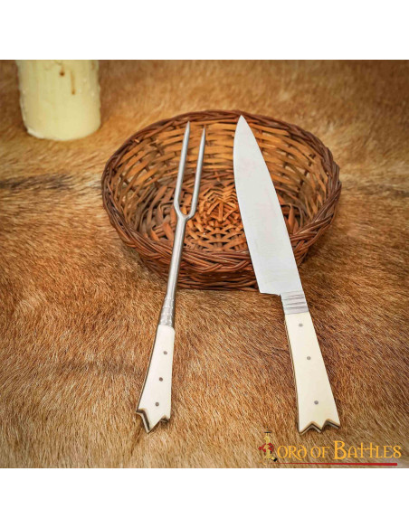 Knife and fork, medieval castle nobility
