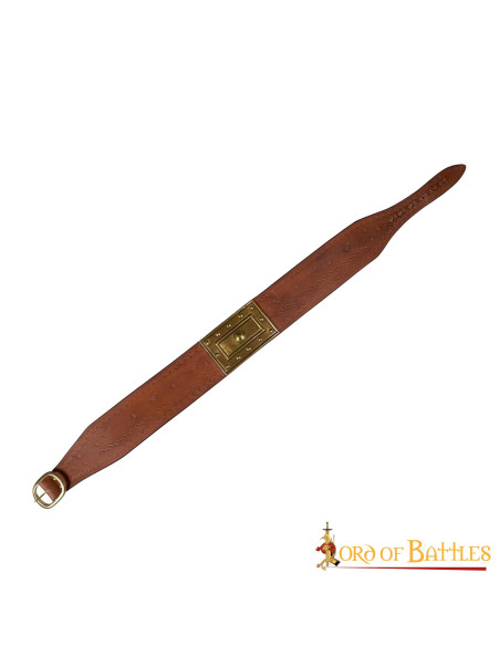 Medieval warrior belt in embossed...